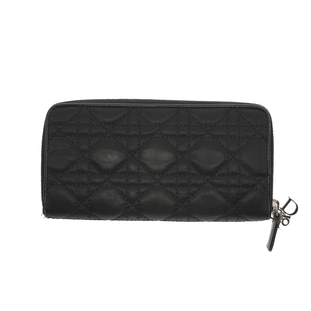 CHRISTIAN Top quality Dior Wallet in Black Fabric