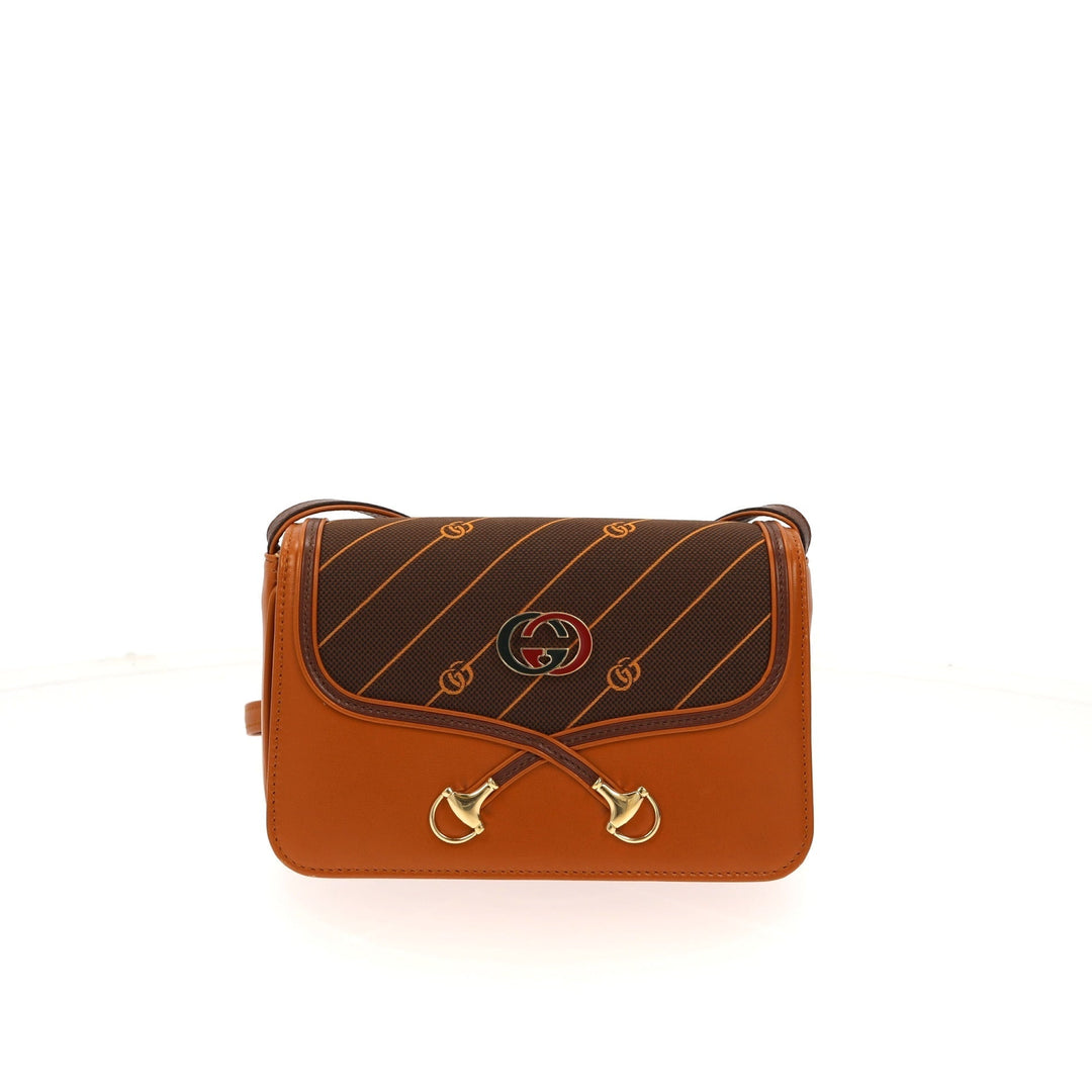 GUCCI Crossbody Bag in Brown Leather