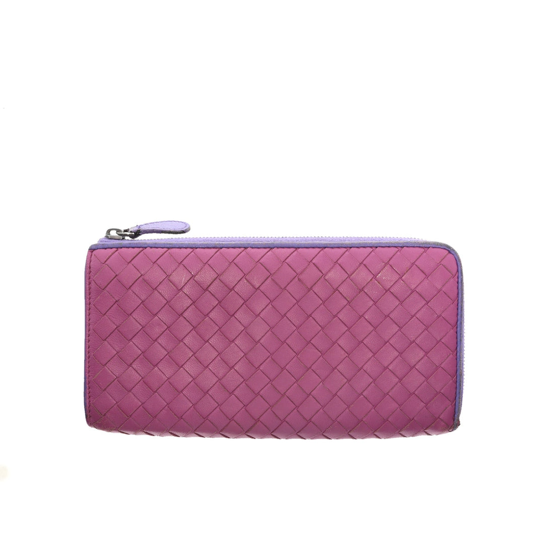 Bottega veneta Wallet in Purple Leather