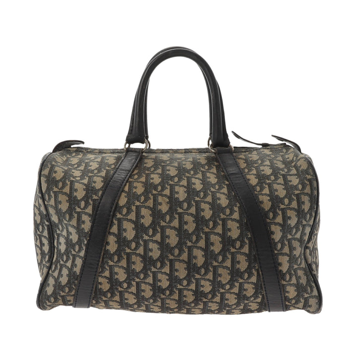CHRISTIAN Top quality Dior Bowling Handbag in Blue Fabric
