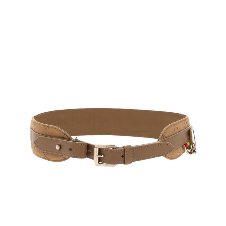 CHRISTIAN Top quality Dior Belt in Brown Fabric