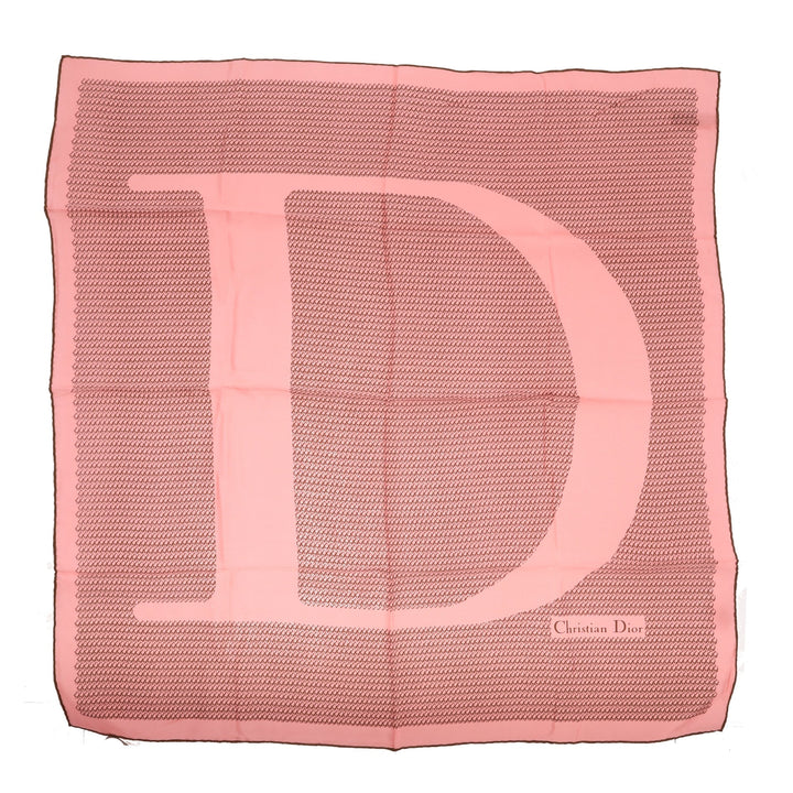 CHRISTIAN Top quality Dior Foulard in Pink Silk