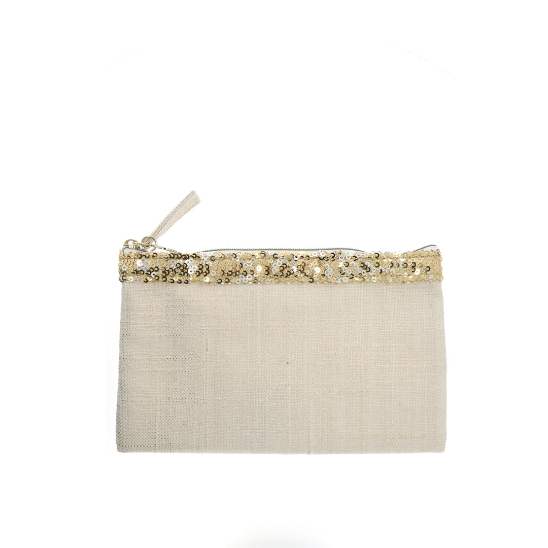 CHRISTIAN Top quality Dior Pouch in White Fabric