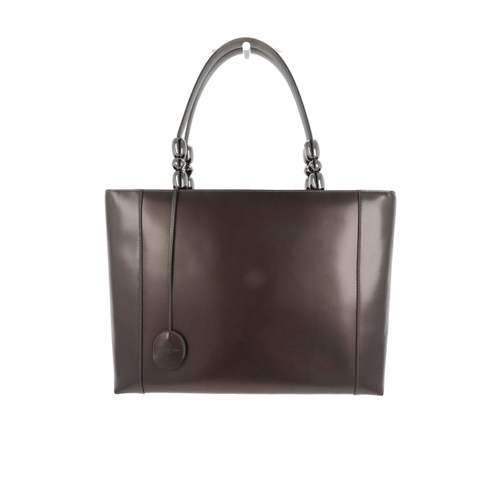 CHRISTIAN Top quality Dior Handbag in Brown Leather