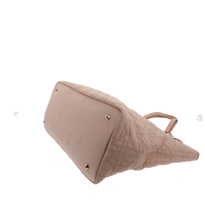 CHRISTIAN Top quality Dior Panarea Shoulder Bag in Pink Canvas