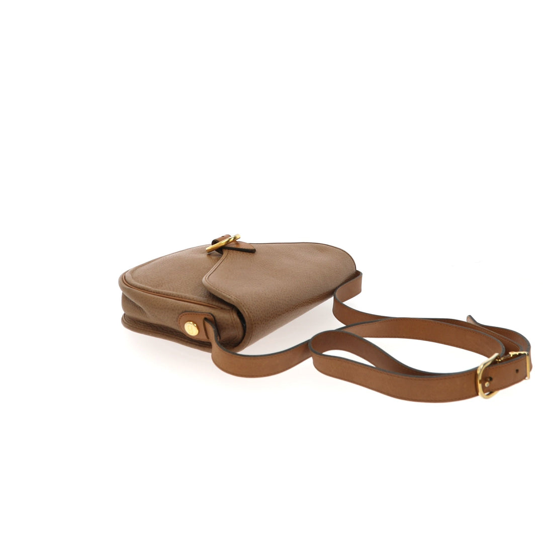 CHRISTIAN Top quality Dior Crossbody Bag in Brown Leather