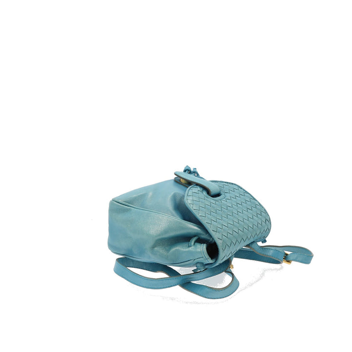 Top Quality Bottega Veneta Backpack in Blue Leather