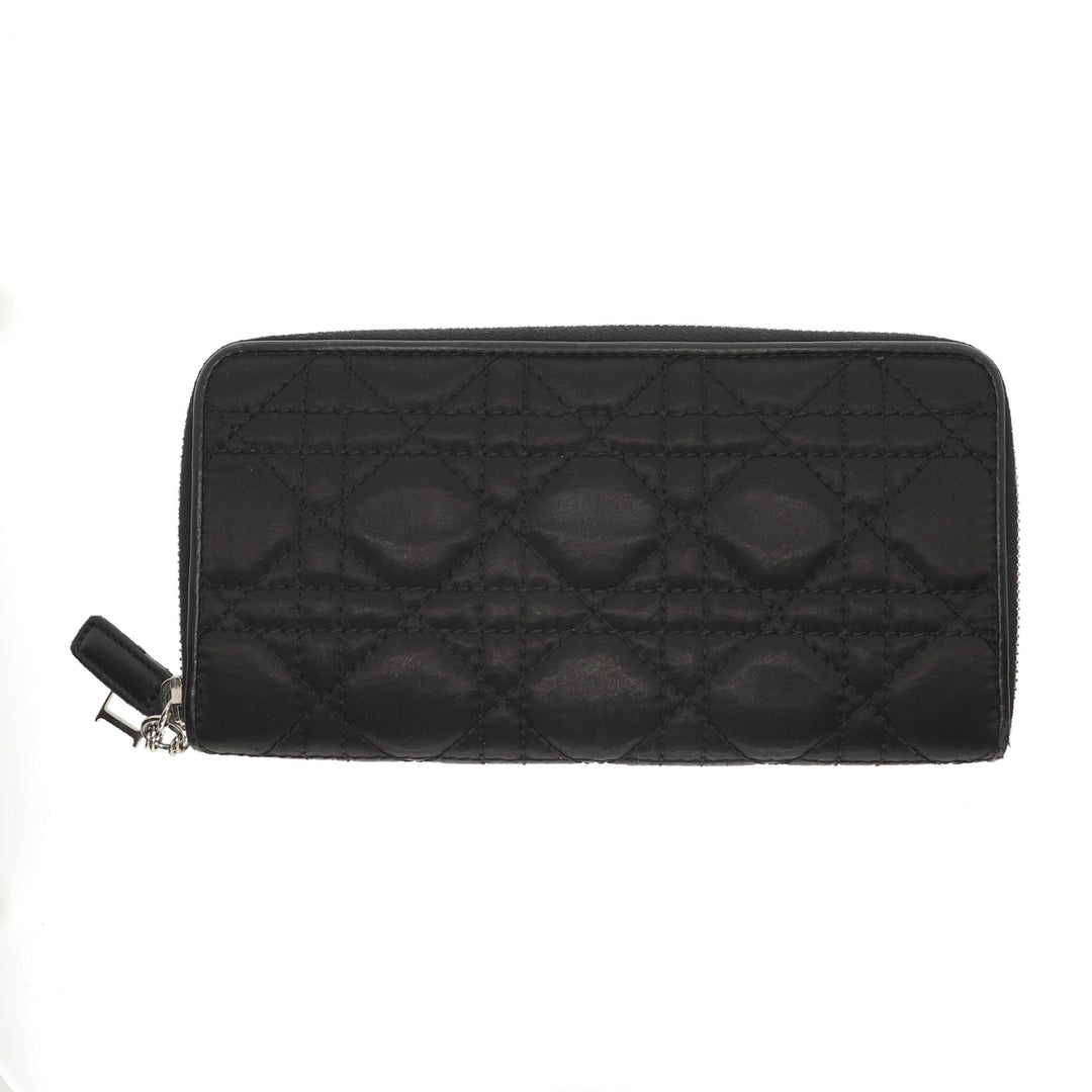 CHRISTIAN Top quality Dior Wallet in Black Fabric