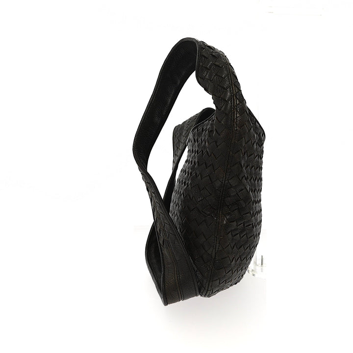 Bottega veneta Crossbody Bag in Black Leather
