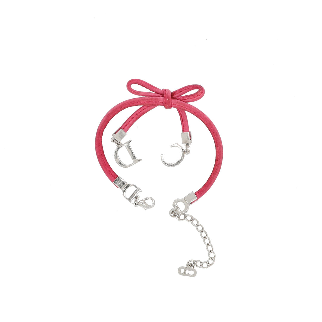 CHRISTIAN Top quality Dior Bracelet in Pink Leather