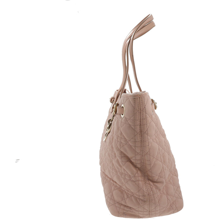 CHRISTIAN Top quality Dior Panarea Shoulder Bag in Pink Canvas