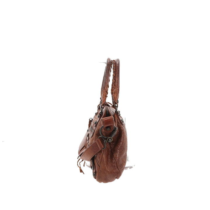 Top Quality Balenciaga First Handbag in Brown Leather