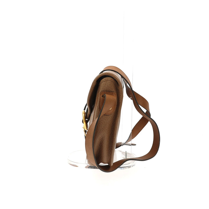 CHRISTIAN Top quality Dior Crossbody Bag in Brown Leather