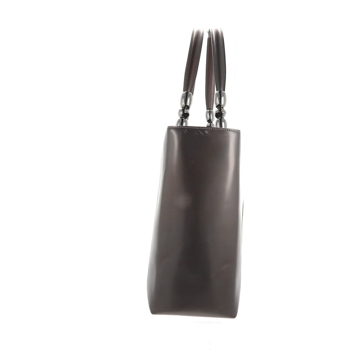 CHRISTIAN Top quality Dior Handbag in Brown Leather