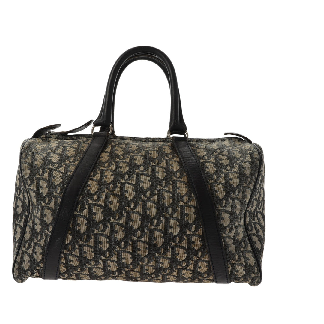 CHRISTIAN Top quality Dior Bowling Handbag in Blue Fabric