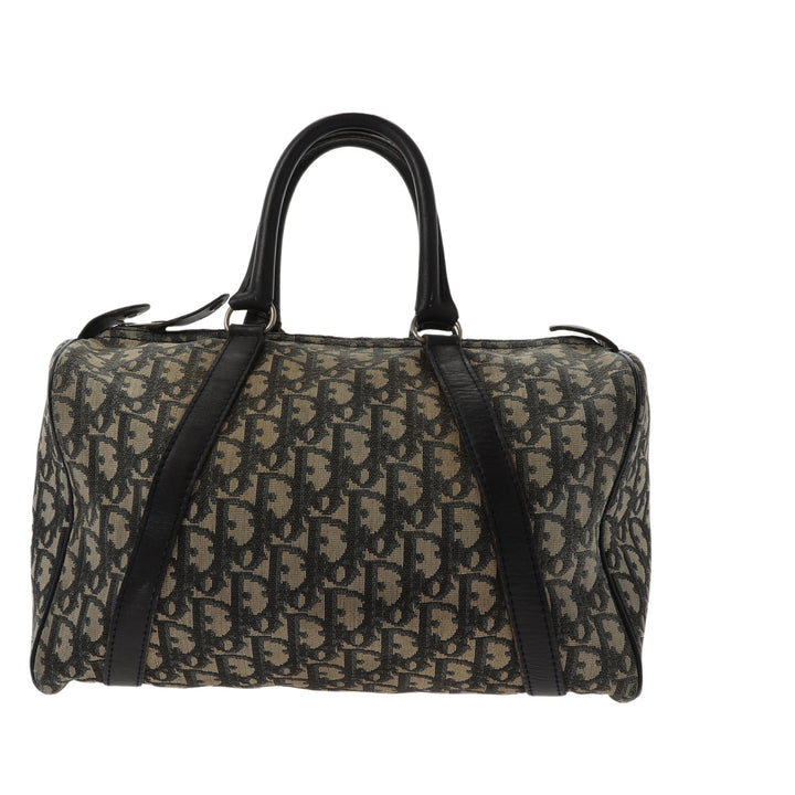 CHRISTIAN Top quality Dior Bowling Handbag in Blue Fabric