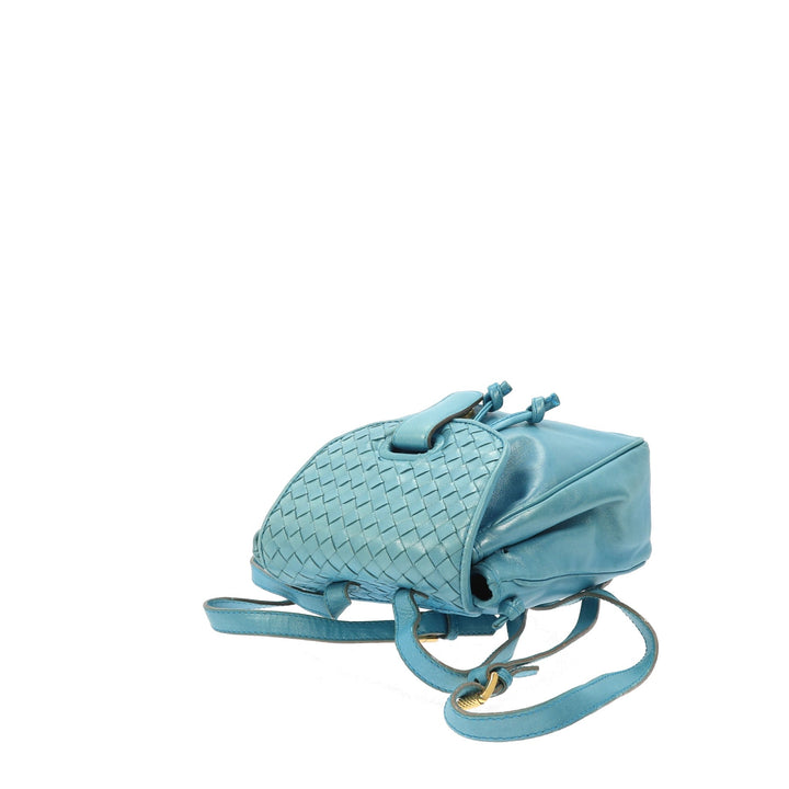Top Quality Bottega Veneta Backpack in Blue Leather