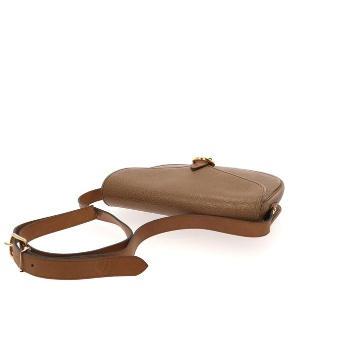 CHRISTIAN Top quality Dior Crossbody Bag in Brown Leather