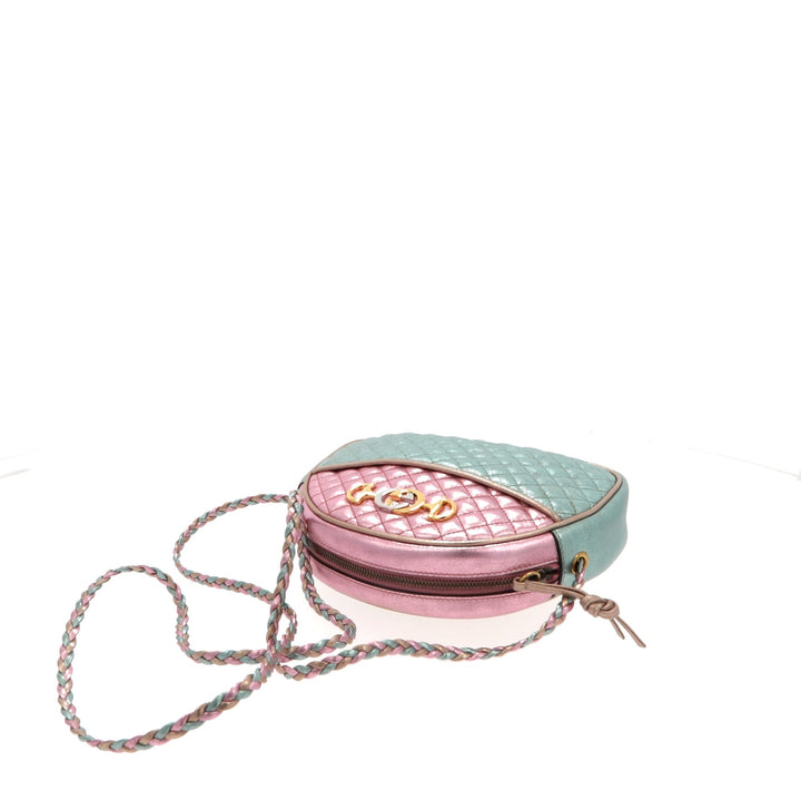 GUCCI Crossbody Bag in Metallic Leather