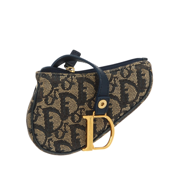 CHRISTIAN Top quality Dior Little pouch in Blue Fabric