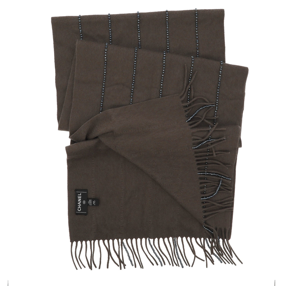 Chanel Scarf in Grey Cachemire