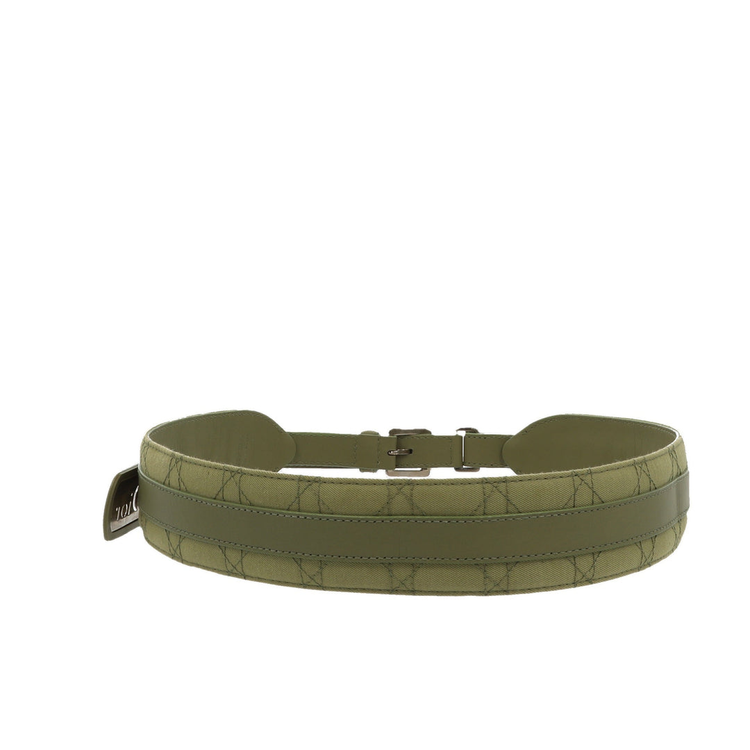 CHRISTIAN Top quality Dior Belt in Green Fabric