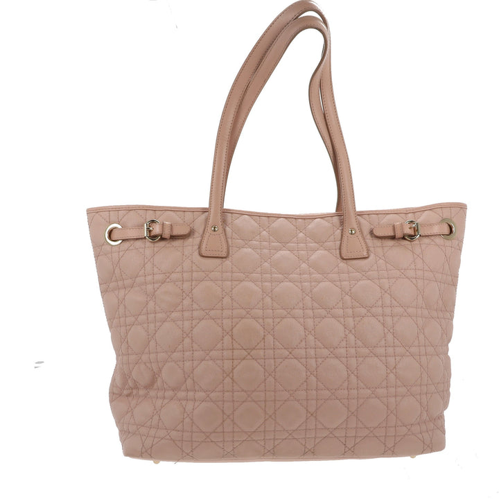 CHRISTIAN Top quality Dior Panarea Shoulder Bag in Pink Canvas