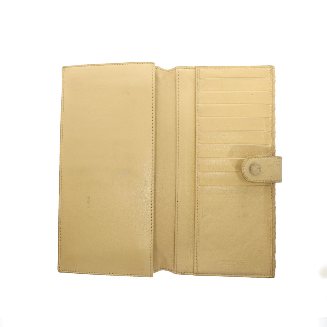 Bottega veneta Wallet in Beige Leather