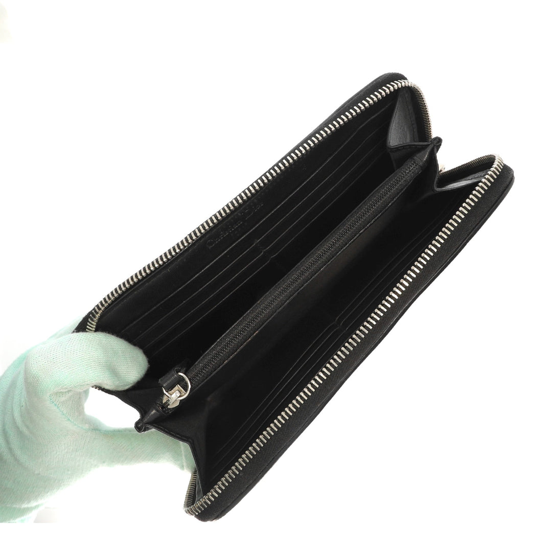 CHRISTIAN Top quality Dior Wallet in Black Fabric