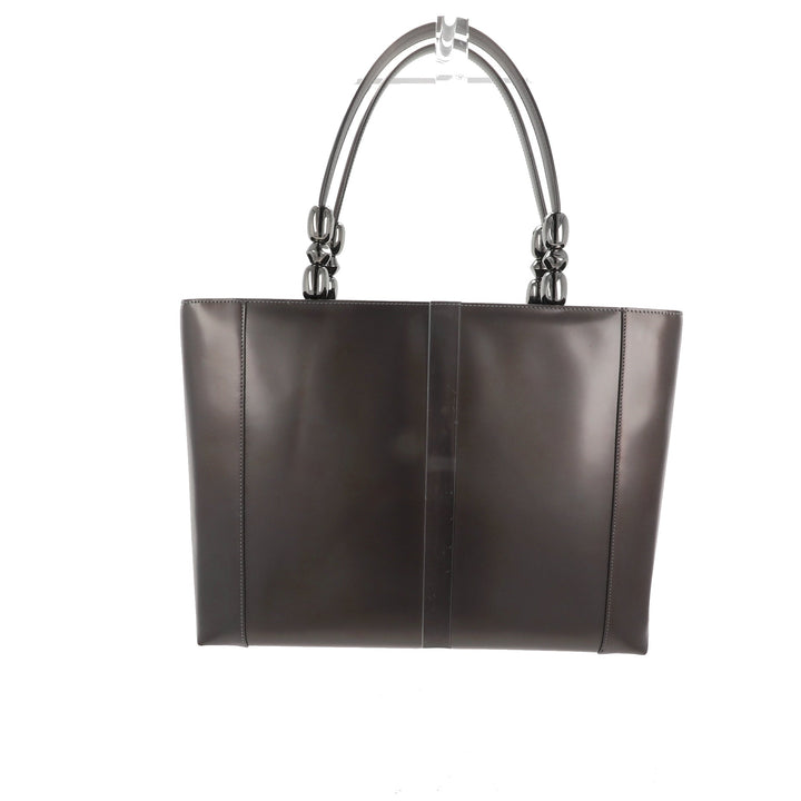CHRISTIAN Top quality Dior Handbag in Brown Leather