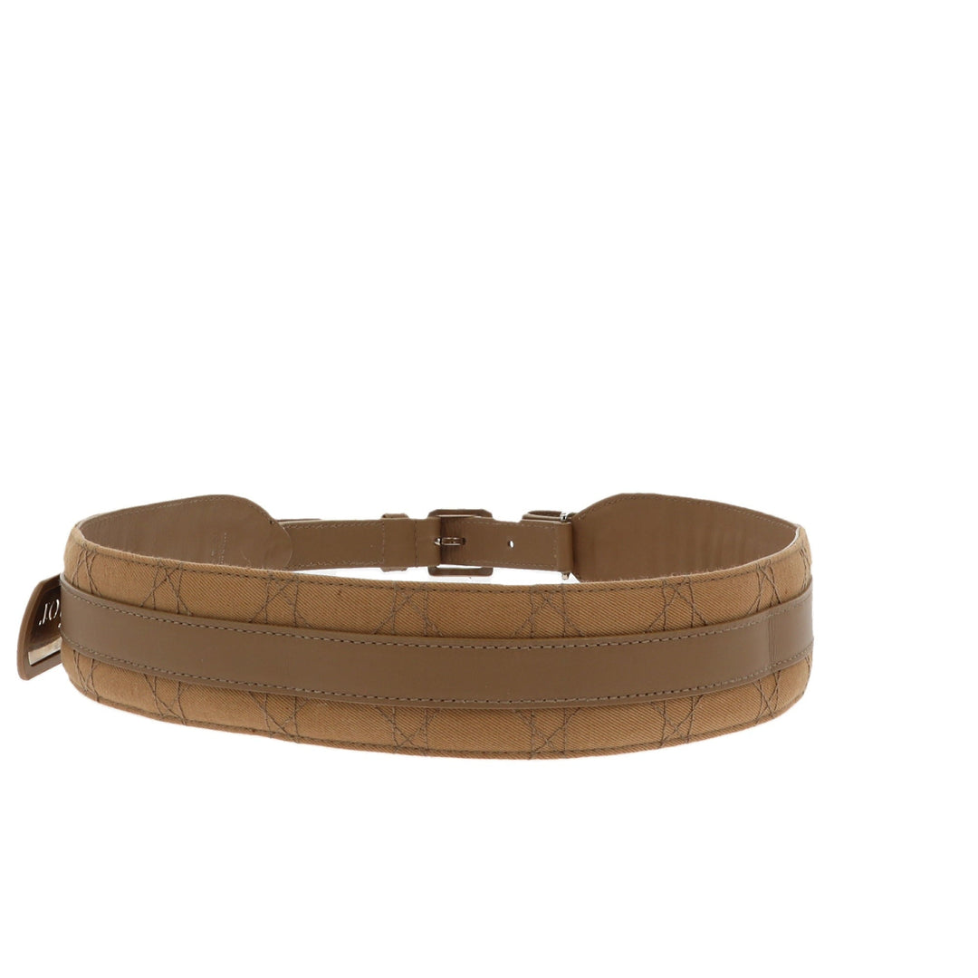 CHRISTIAN Top quality Dior Belt in Brown Fabric