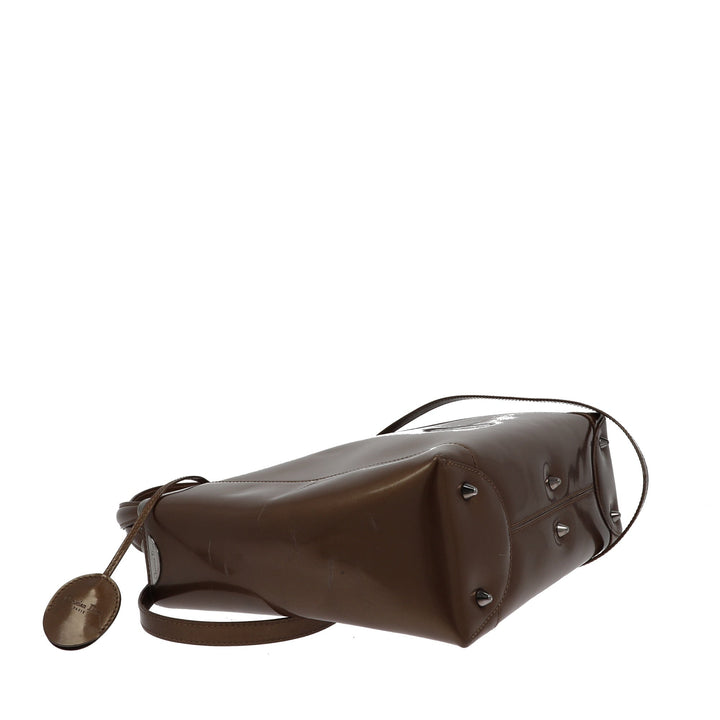 CHRISTIAN Top quality Dior Malice Handbag in Brown Leather