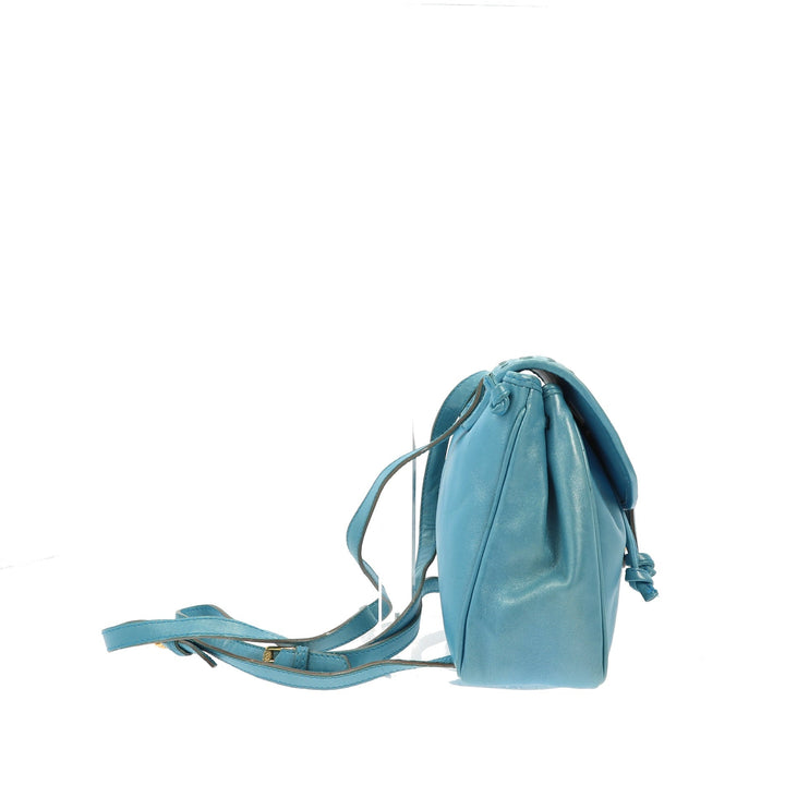 Top Quality Bottega Veneta Backpack in Blue Leather