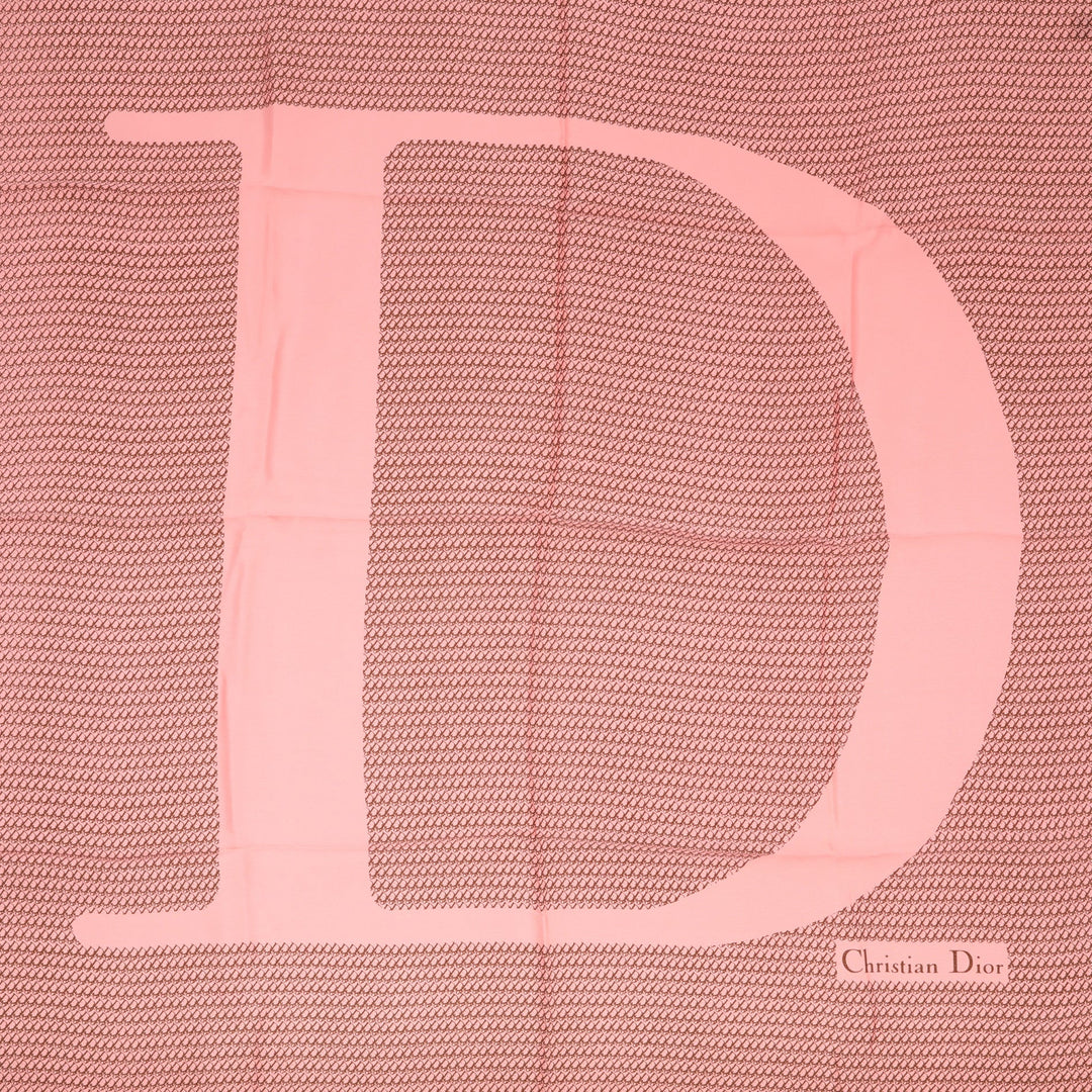 CHRISTIAN Top quality Dior Foulard in Pink Silk
