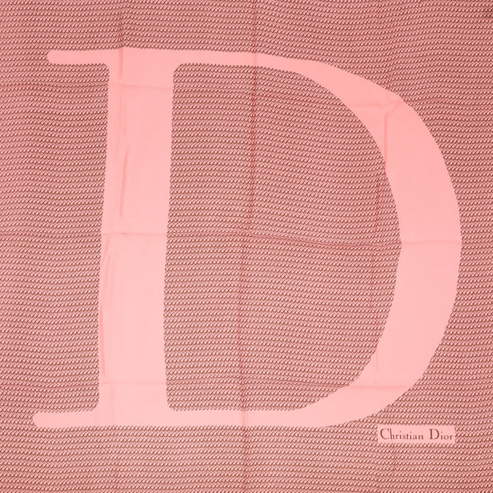 CHRISTIAN Top quality Dior Foulard in Pink Silk
