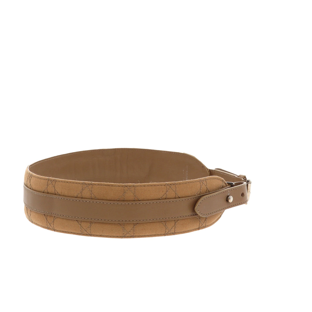 CHRISTIAN Top quality Dior Belt in Brown Fabric