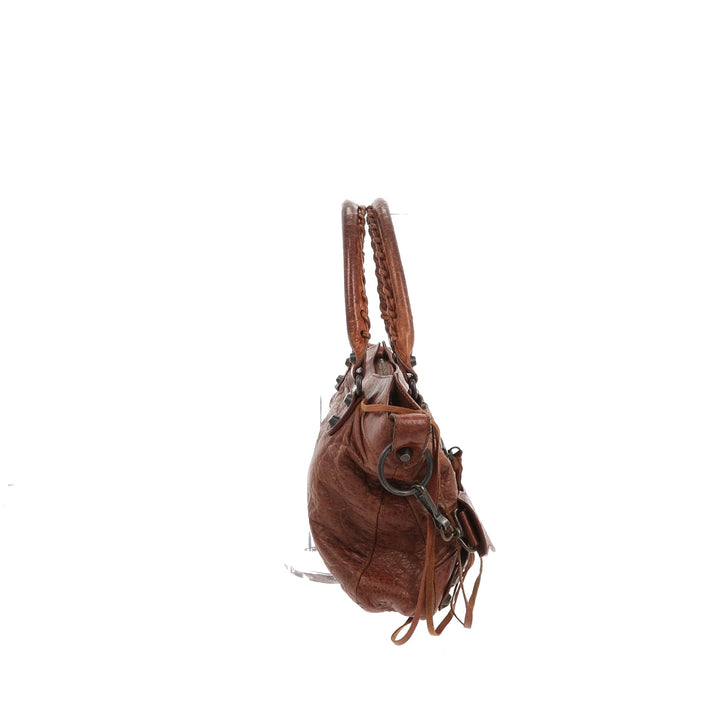 Top Quality Balenciaga First Handbag in Brown Leather