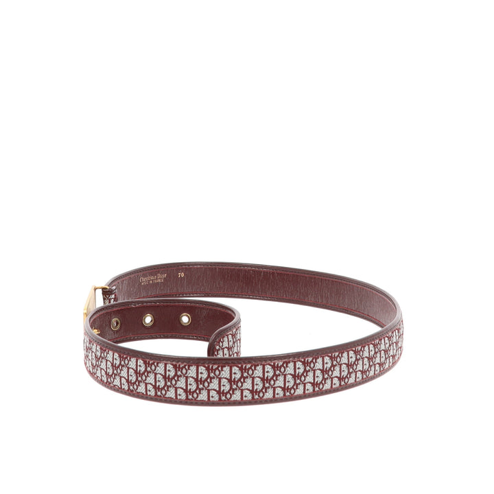 CHRISTIAN Top quality Dior Belt in Bordeaux Fabric