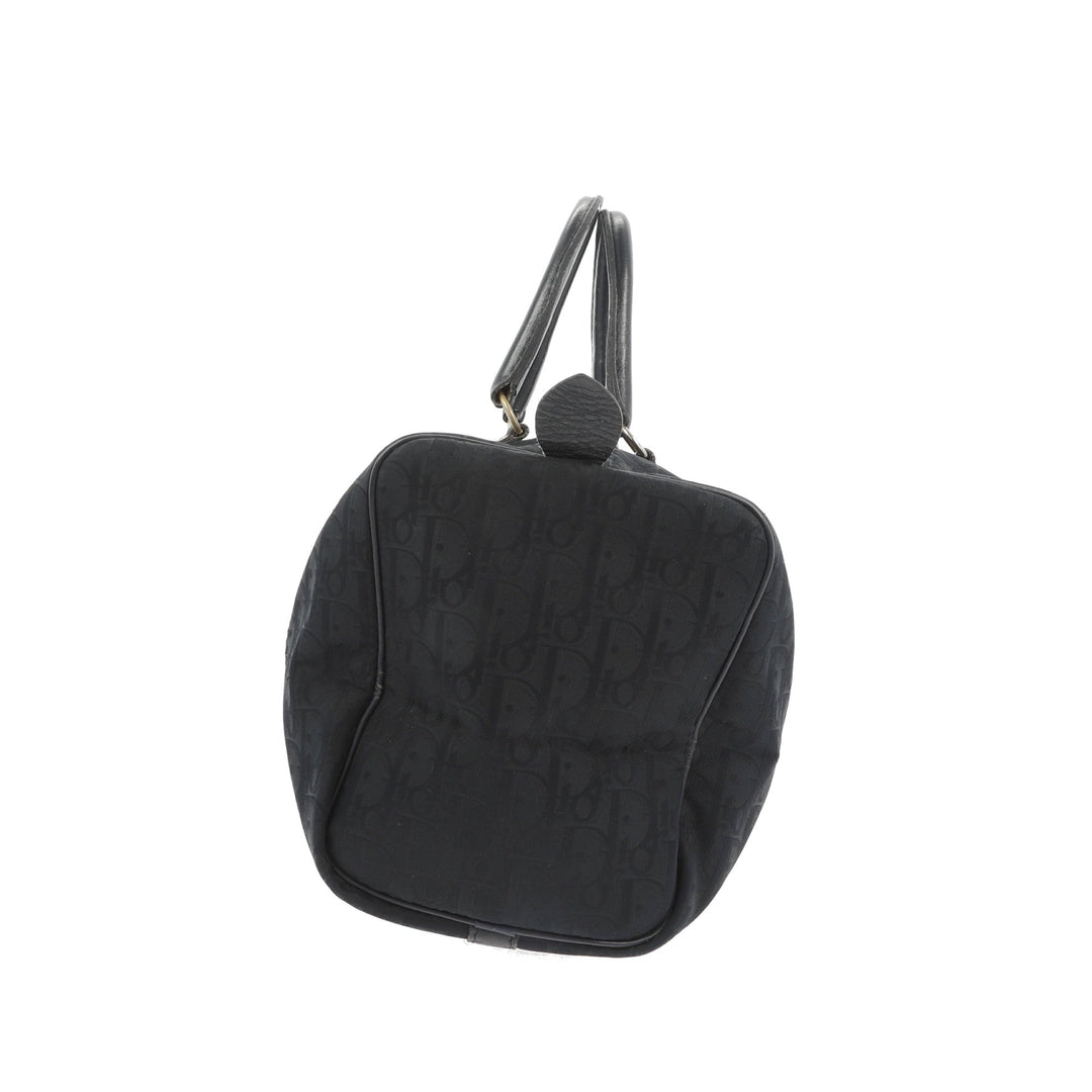 CHRISTIAN Top quality Dior Bowling Handbag in Blue Fabric