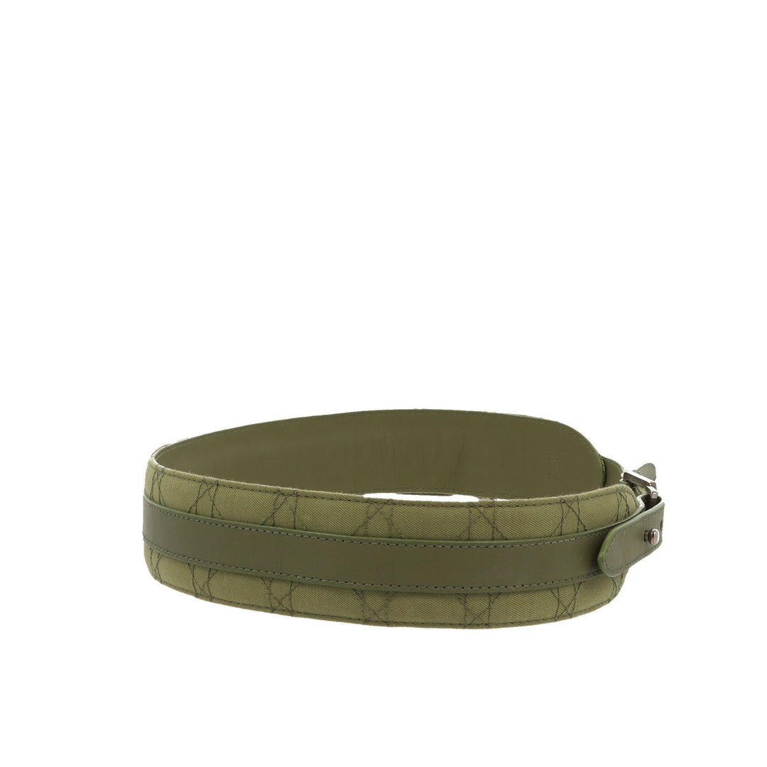 CHRISTIAN Top quality Dior Belt in Green Fabric