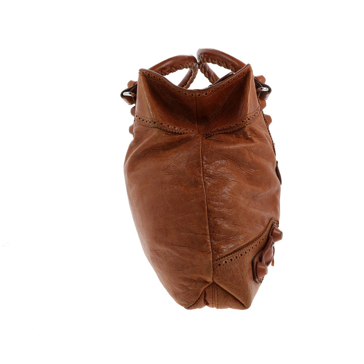 Top Quality Balenciaga Handbag in Brown Leather