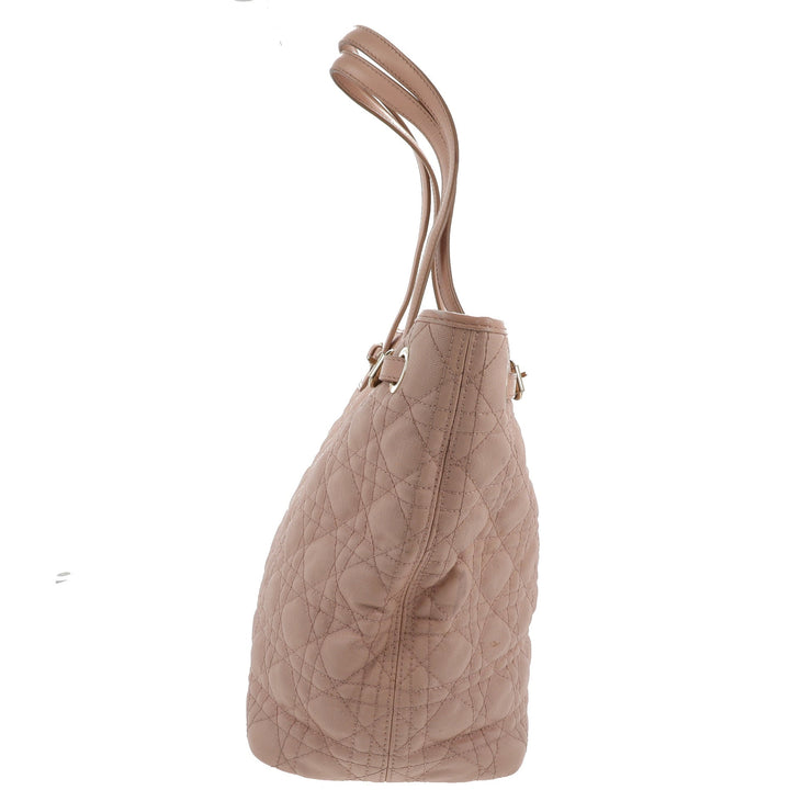 CHRISTIAN Top quality Dior Panarea Shoulder Bag in Pink Canvas
