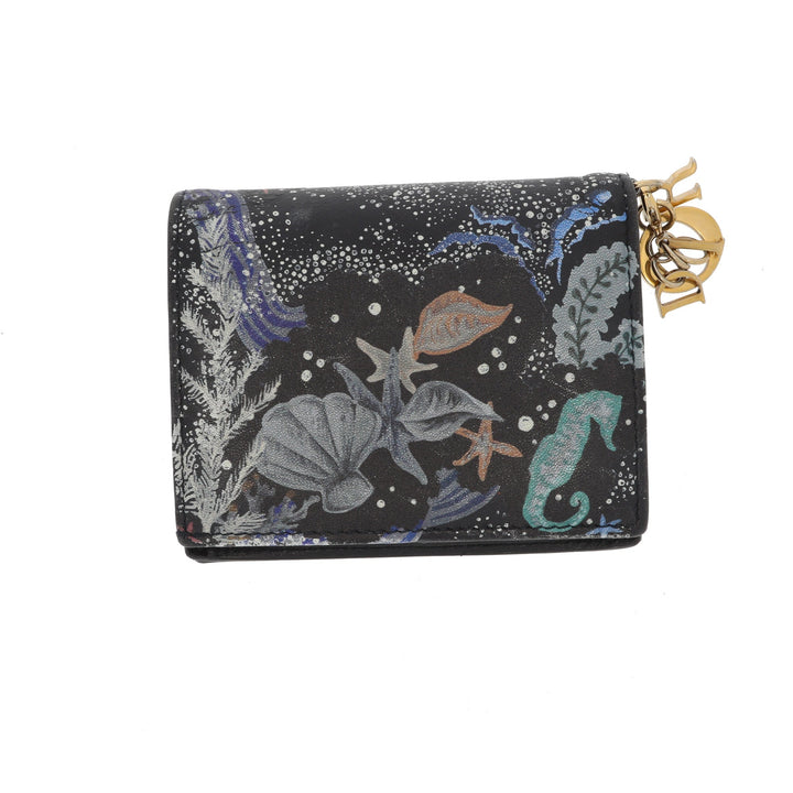 CHRISTIAN Top quality Dior Wallet in Blue Leather