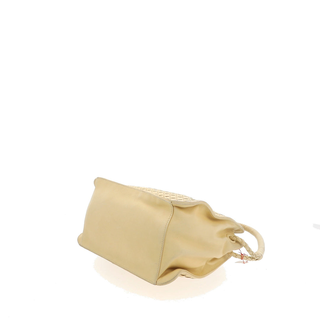 Bottega veneta Shoulder Bag in White Leather