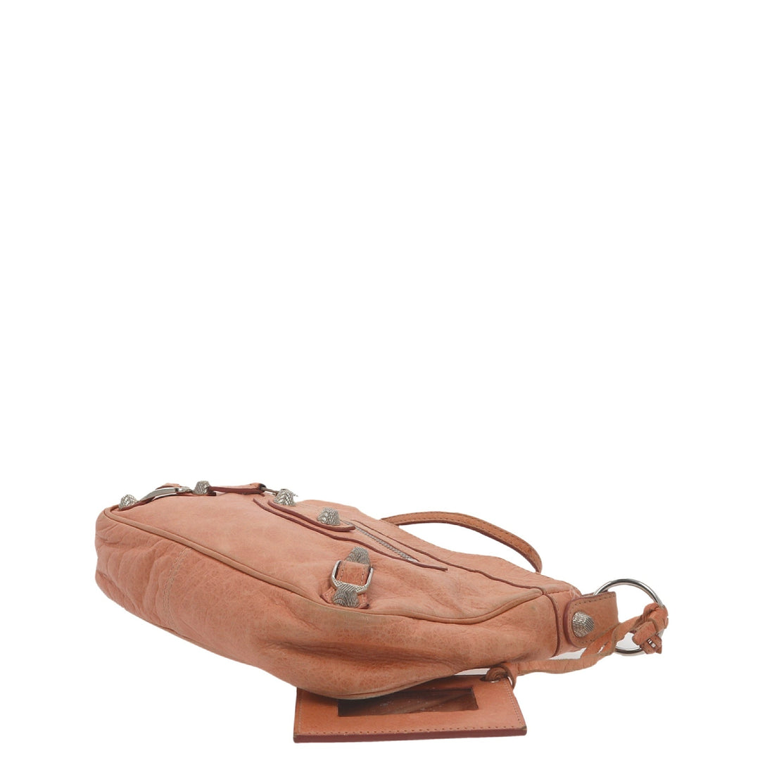 balenciaga Hip Crossbody Bag in Pink Leather