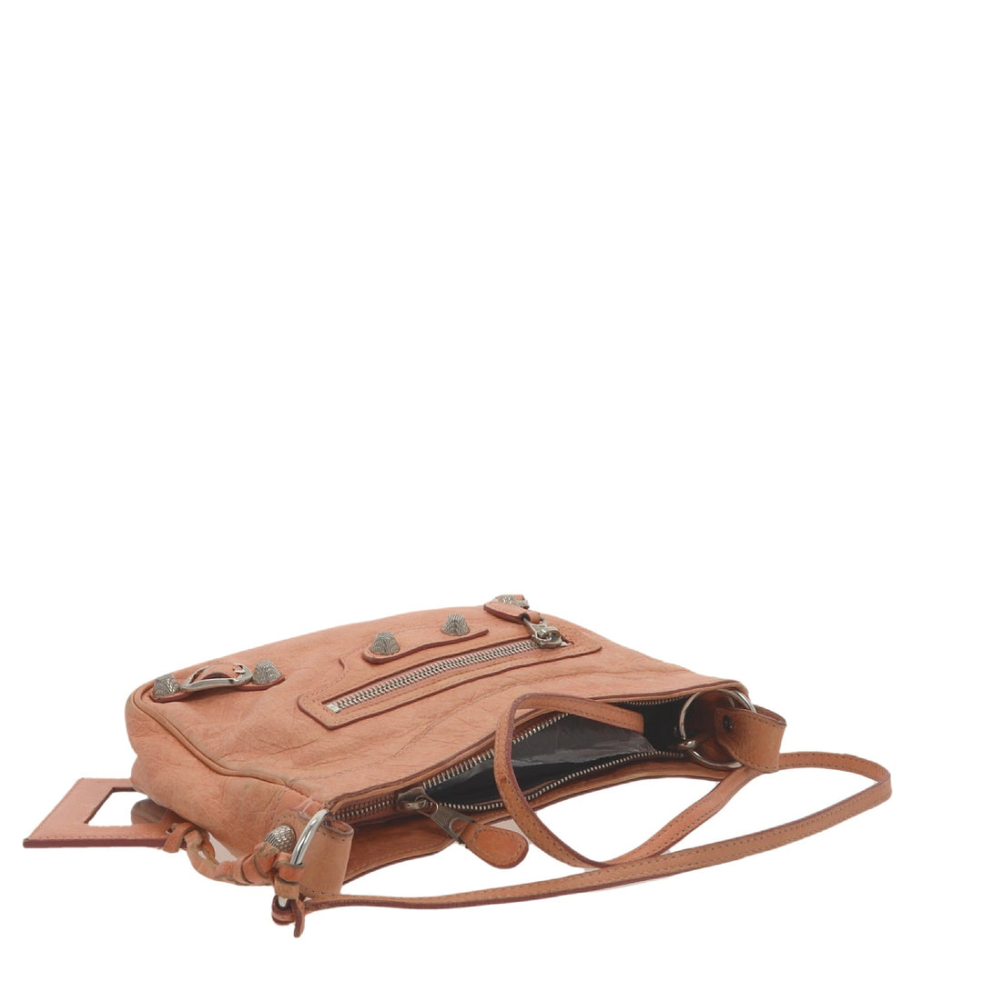 balenciaga Hip Crossbody Bag in Pink Leather