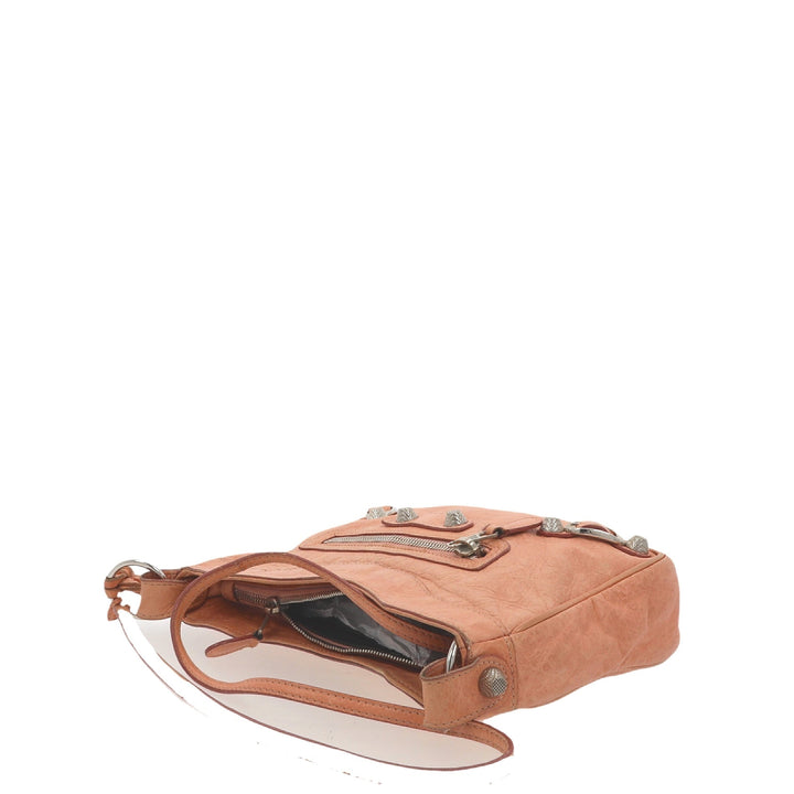 balenciaga Hip Crossbody Bag in Pink Leather