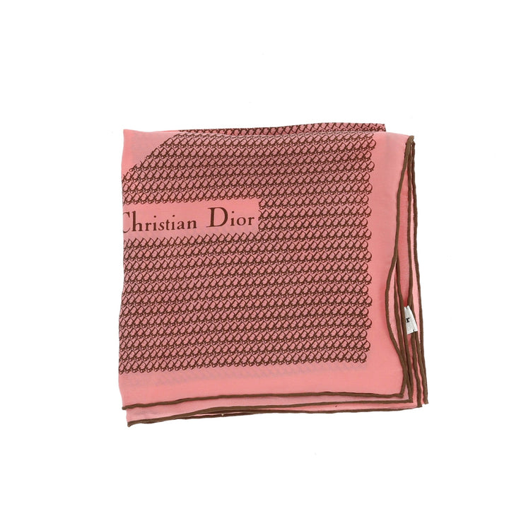 CHRISTIAN Top quality Dior Foulard in Pink Silk