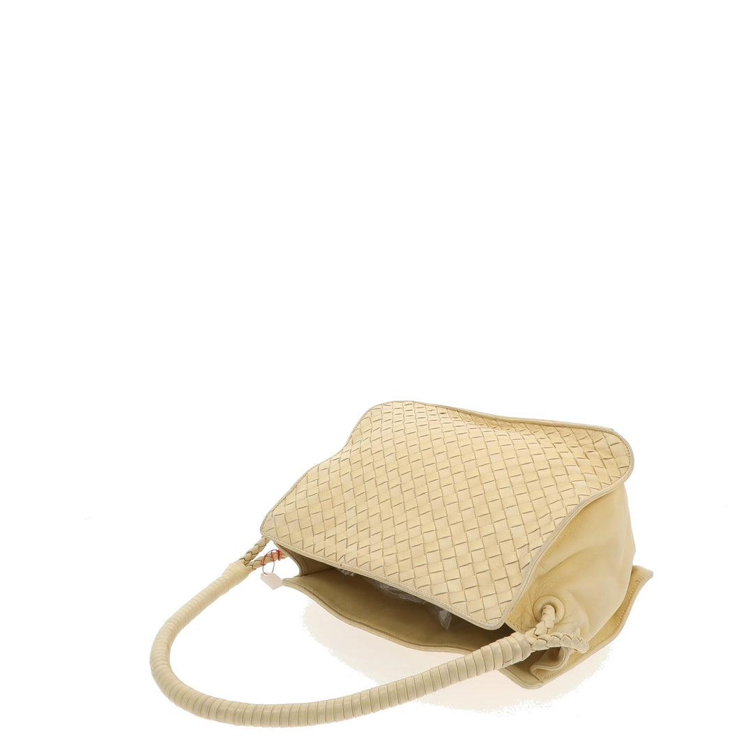 Bottega veneta Shoulder Bag in White Leather
