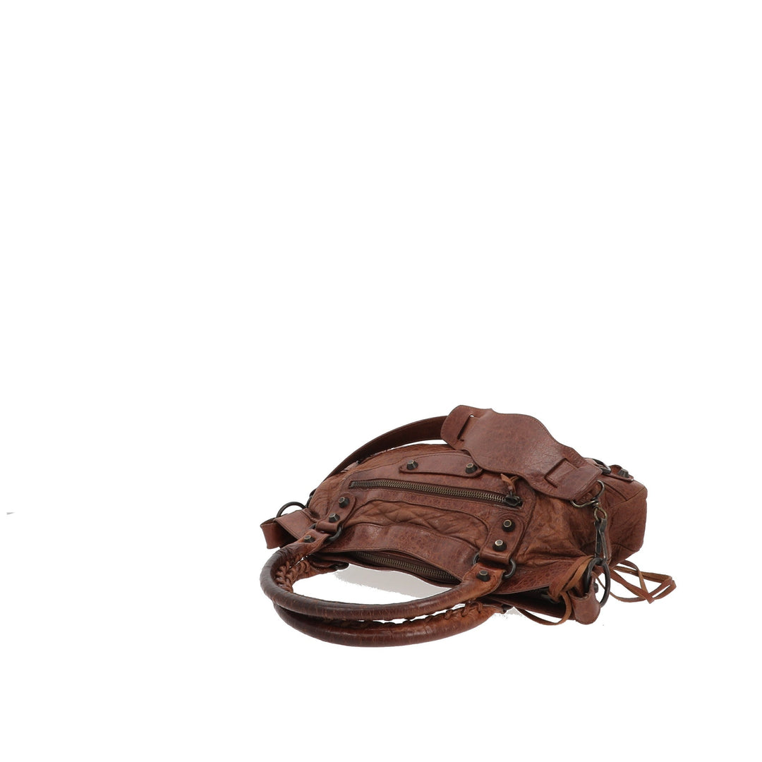 Top Quality Balenciaga First Handbag in Brown Leather